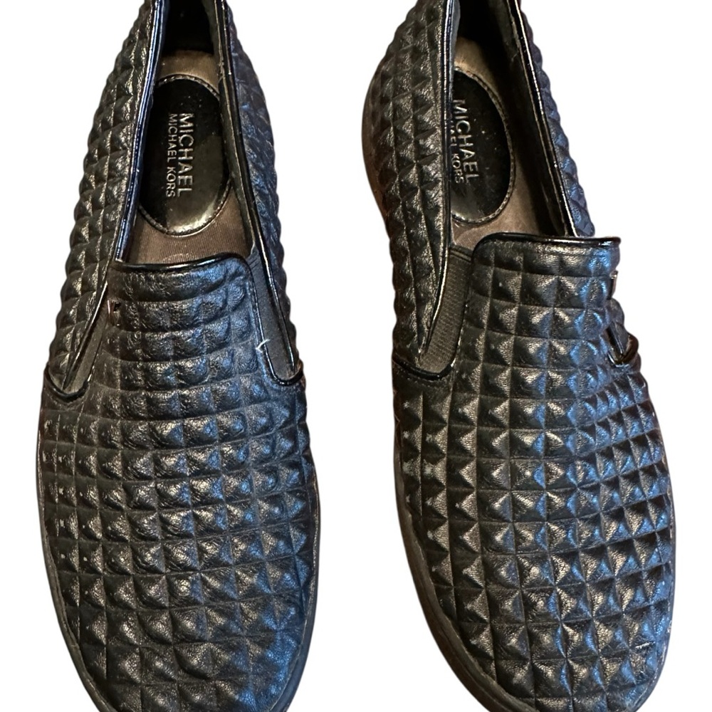 Michael Kors Black Textured Espadrilles